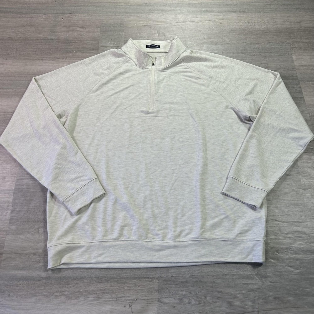 Turtleson Pullover Mens XL Gray 1/4 Zip Long Sleeve Golf Stretch Top Performance